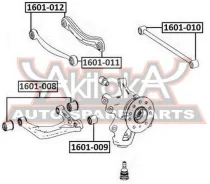����������� ������� ������� ������ Mercedes BENZ ML-Class 164 2004- ASVA 1601-008 1601008 ����