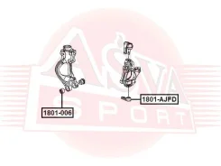 ����������� ����������� ������ Chevrolet Chevrolet Cruze J300 2009-, OPEL Astra J 2010-2015, OPEL Insignia 2009- ASVA 1801-006 1801006 ����