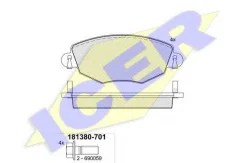 ������� ��������� �������� ������, FORD: Mondeo III 00-, Mondeo III 00-, Mondeo III 00-, Jaguar: X-TYPE 01-, X-TYPE Estate 03- Icer 181380701 18138070...