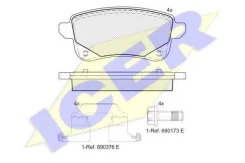 ������� ��������� �������� ����, Renault: Espace V 02/15-, Renault: Grand Sc�nic III 02/09- Icer 182222 182222 ����