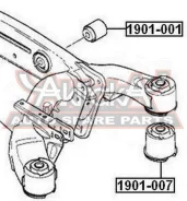 ����������� ������ ����� BMW X5 E53 1999-2005 ASVA 1901-007 1901007 ����