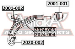 ����������� �������� ��������� ������ Chrysler Chrysler Voyager IV 01-Dodge Caravan 01- ASVA 2001-001 2001001 ����
