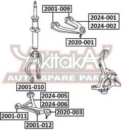 ����� �������� �������� ������ ����� Chrysler Chrysler Cirrus `94-`07Dodge Stratus II 95-01Chrysler Sebring `01- ASVA 2024-006 2024006 ����