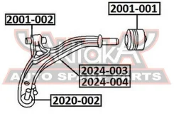 ����� �������� ������ ����� Chrysler Dodge Caravan 96- ASVA 2024-004 2024004 ����