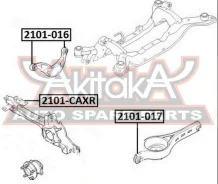 ����������� ������� ����������� ������ ������ FORD Mondeo CA2 2007- ASVA 2101-CAXR 2101CAXR ����