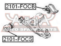 ����������� ��������� ������ ������ FORD Focus DAW/DBW 1998-2004 ASVA 2101-FOCB 2101FOCB ����