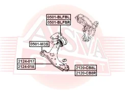 ����� ������� �������� ������ ����� FORD Focus III CB8 2011-2014 ASVA 2120-CB8L 2120CB8L ����