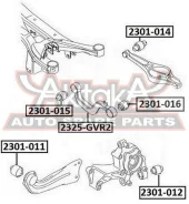 ����������� ������ ����� AUDI AUDI A3 8P1 2003- ASVA 2301-012 2301012 ����