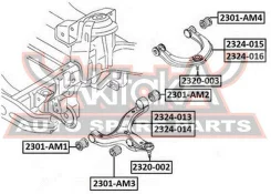 ����������� ������� ��������� ������� ������ Volkswagen Volkswagen Amarok `11- ASVA 2301-AM3 2301AM3 ����