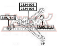 ����������� ��������� ������ ��������/������� ����������� ������ FORD Galaxy WGR 1995-2006 ASVA 2301-SHS 2301SHS ����