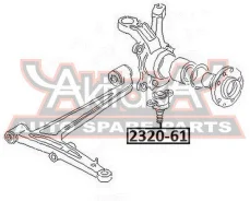 ����� ������� ������ Volkswagen VW Transporter T4 ASVA 2320-61 232061 ����