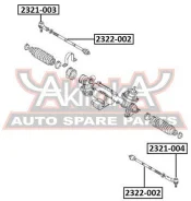 ���������� ������� ����� Volkswagen Tiguan/GOLF ASVA 2321-004 2321004 ����