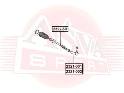 ���� ������� ������ Volkswagen POLO/Rapid ASVA 2322-6R 23226R ����