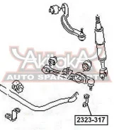 ���� ������������� �������� AUDI AUDI : A4 A6 A8 ASVA 2323-317 2323317 ����