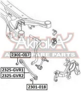 ���� ������ ���������� Volkswagen Volkswagen GOLF V PLUS 5M1 2004- ASVA 2325-GVR1 2325GVR1 ����