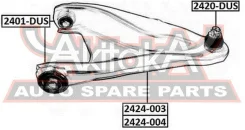 ����������� ��������� ������� ������ Renault Renault Duster 10-Dacia Duster 10- ASVA 2401-DUS 2401DUS ����