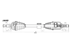 ��� ��������� � ����� 25/26 ����� ��� Renault�Duster�1. �6/2. �0/1. �5�dCi�63�kW�4x2�2010. �04- Inko 280002 280002 ����