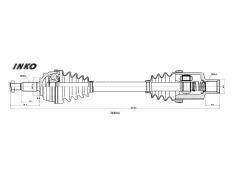 ��� ��������� � ����� 25/31 ���� Renault�Duster�2.0�4x2 Inko 280016 280016 ����