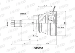 ���� ������� 22/20 ����� FIAT�Fiorino�146�1. �4�i. �e. ��49�kW�1994. �05- Inko 308037 308037 ����
