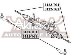 ���������� ������� ����� Chery Chery Tiggo T11 2006- ASVA 3121-TG1 3121TG1 ����