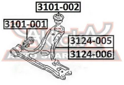 ����� �������� ������ ����� Chery Chery Amulet ASVA 3124-006 3124006 ����
