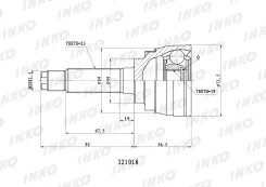 ���� ������� 23/19 ����� Daewoo�TICO�KLY3�0. �8�35�kW�1995. �02- Inko 321018 321018 ����