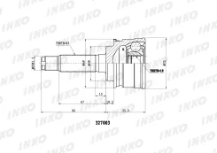 ���� ������� 23/19 ����� Suzuki�ALTO�III�EF��1994.09- Inko 327003 327003 ����