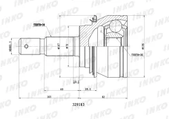 ���� ������� 30/30 ����� Toyota�Hilux�SURF4Runner�N215W�2. �7�4WD�2002. �11- Inko 329183 329183 ����