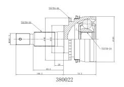 ���� ������� 30/24 ABS 48 ����� Toyota�Hiace�1995-2011 Inko 380022 380022 ����