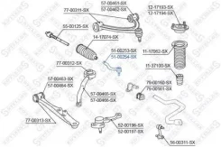 ���������� ������� ������ Toyota Altezza/Lexus IS200/300 GXE10/JCE10 Stellox 5100254SX 5100254SX ����