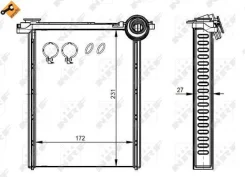 �������� ����� Citroen C3, Peugeot 308 1.4-2.0i/HDi 07 NRF 54314 54314 ����