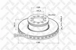 ���� ��������� 335/91.5x34/102.5 10n-120-M14 MB Atego 712-1528 Stellox 8500726SX 8500726SX ����