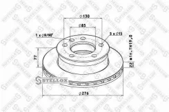 ���� ��������� ������. 275/130x22/77 5n Omn MB Sprinter BM901/902/903/904 Stellox 8500730SX 8500730SX ����
