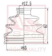������� ���� �������� ��� ������ 21x65x66 Nissan X-Trail T30 2001-2007 ASVA ASBT-2191 ASBT2191 ����