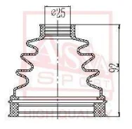 ������� ���� �������� ��� ������ 25x74x90 Nissan Pathfinder R51 ASVA ASBT-INR51 ASBTINR51 ����