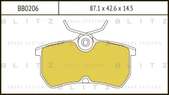 ������� ��������� �������� ��� FORD Focus 98- Blitz BB0206 BB0206 ����