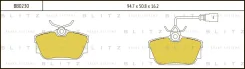 ������� ��������� �������� ������ VW Transporter/Sharan 90-/ FORD Galaxy 95-/ SEAT Alhambra 96- Blitz BB0230 BB0230 ����