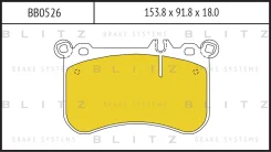 ������� ��������� �������� ����� Mercedes C218/W212/W221/W222 11- Blitz BB0526 BB0526 ����