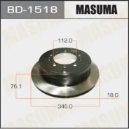 ���� ����. ����. Lexus LX 570/ Land Cruiser 200 08- Masuma BD1518 BD1518 ����