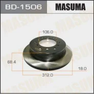 ���� ����. ����. Toyota Rav 4 05- Masuma BD1506 BD1506 ����