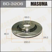 ���� ����. ���. Mitsubishi Outlander 2.0-3.0/ DI-D 03- Masuma BD3206 BD3206 ����