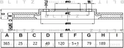 ���� ��������� ������������� ��� LAND Rover Range Rover/Range Rover Sport 12- Blitz BS0482 BS0482 ����