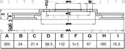 ���� ��������� ������������� ��� Mercedes W221 05- Blitz BS0477 BS0477 ����