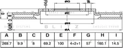 ���� ��������� ������ OPEL Vectra B 95- Blitz BS0491 BS0491 ����