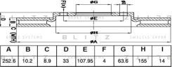 ���� ��������� ������ FORD Focus 98- Blitz BS0511 BS0511 ����