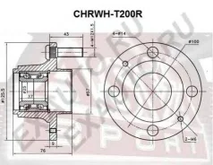 ������� ������ Chevrolet AVEO T200 2002-2006 ASVA Chrwh-T200R CHRWHT200R ����