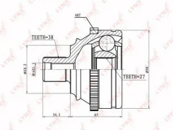 ���� �������� ����� ����/��� VW Transporter T4 1.9 D 44/45 kW 07.90- Ch. -No. 70-S-000001 - LYNX CO8005A CO8005A ����