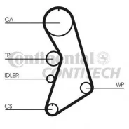 ������ ��� Audi. VW 1.8T-2.0 Z=150*23 95 Contitech CT909 CT909 ����