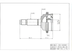 ���� ������� ABS, Made in Japan DA Storia/Duet 98- HDK DA014A48 DA014A48 ����