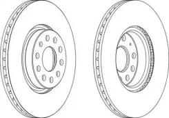 ���� ����. ���. ����. [312x25] 5 ���. AUDI A1/A3/Q2/Q3/TT 04- Ferodo DDF1305C DDF1305C ����